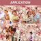 Retro Blush Pink Balloon Arch Kit-Dusty Pink Cream Peach White Sand Balloon Garland,Boho Pastel Pink Balloons Party Decorations